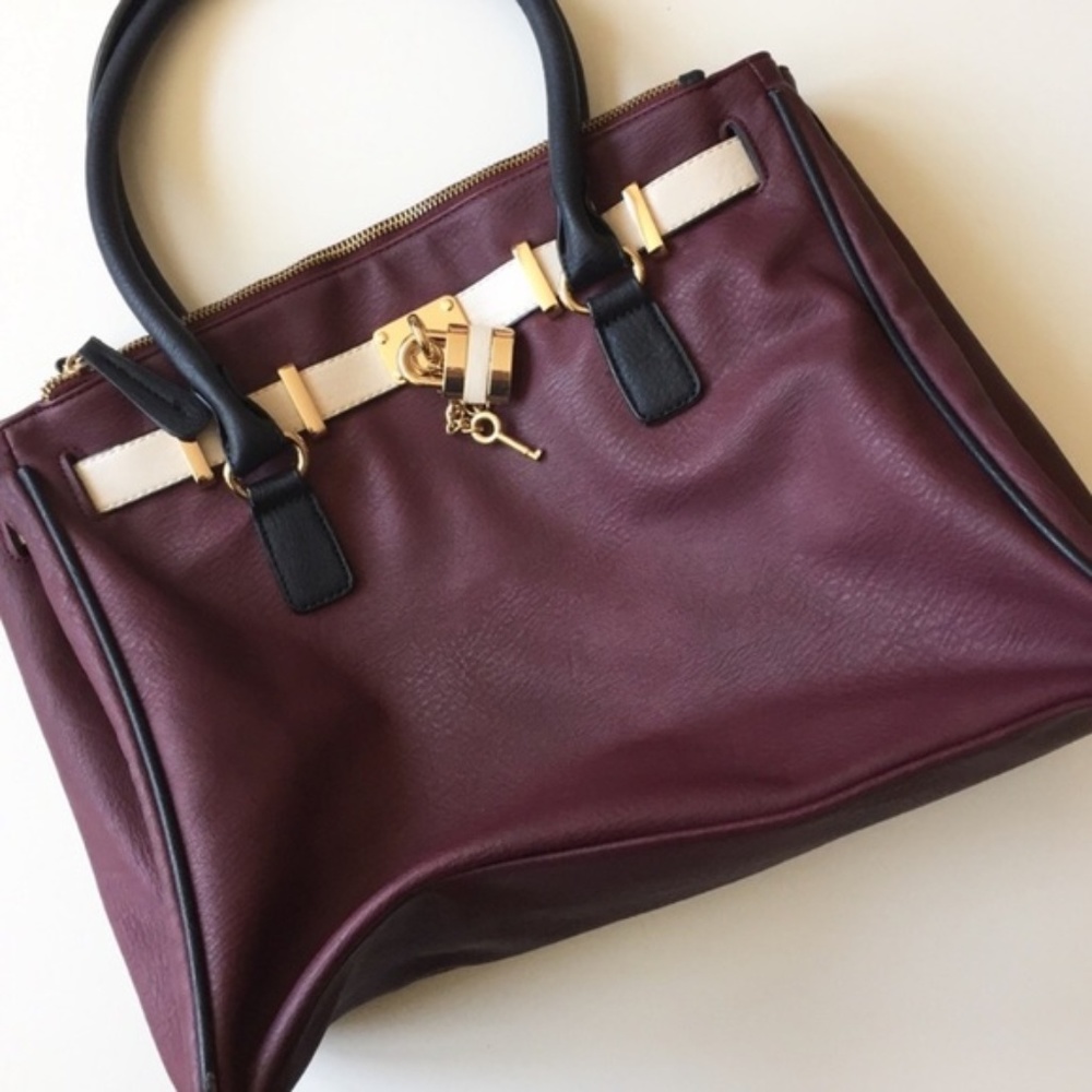 Maroon aldo handbag